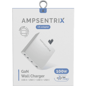 4 Plug - 100W USB Type C And USB Type A Wall Power Adapter