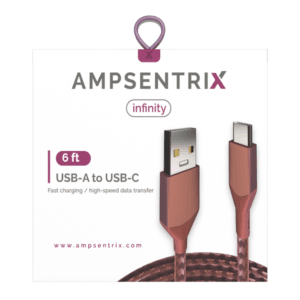 6 ft USB Type C To USB Type A Cable (PINK)